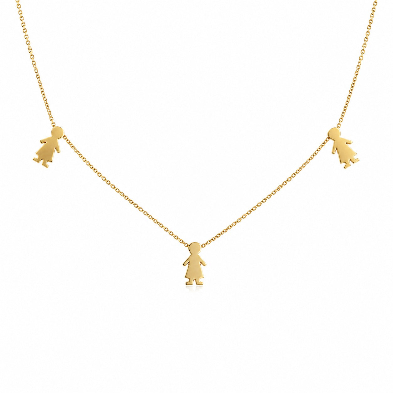 "Figaro Chain" Necklace - 14k Solid Yellow Gold