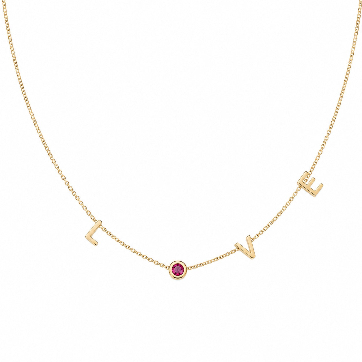 "LOVE Script" Necklace - 925 Sterling Silver