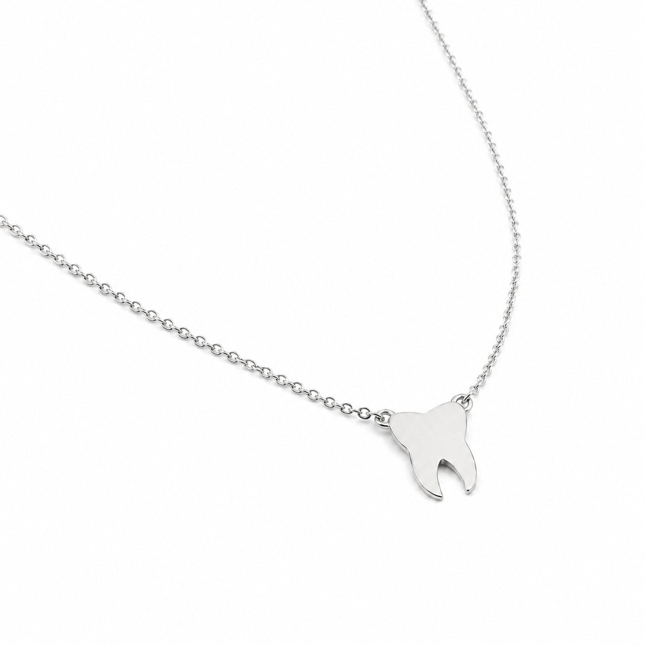 "Tooth" Pendant Necklace - 14k Solid Gold