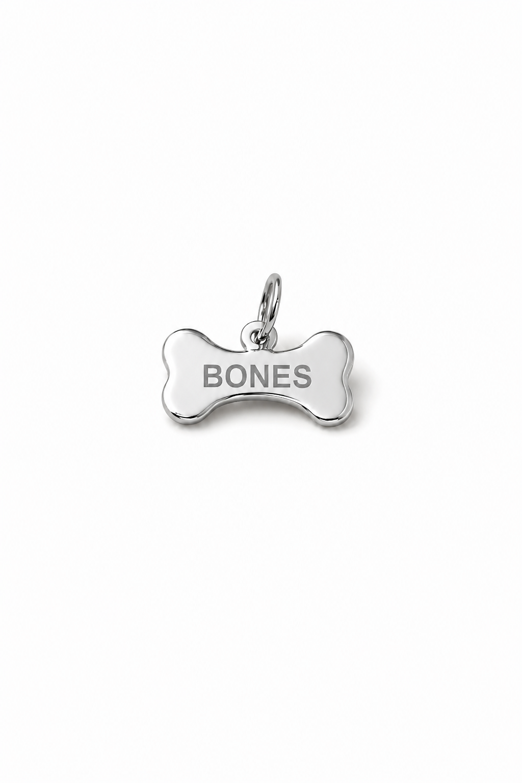 "Bone" Pendant Necklace - 925 Sterling Silver, Available in Small & Large, With Optional Cable Chain