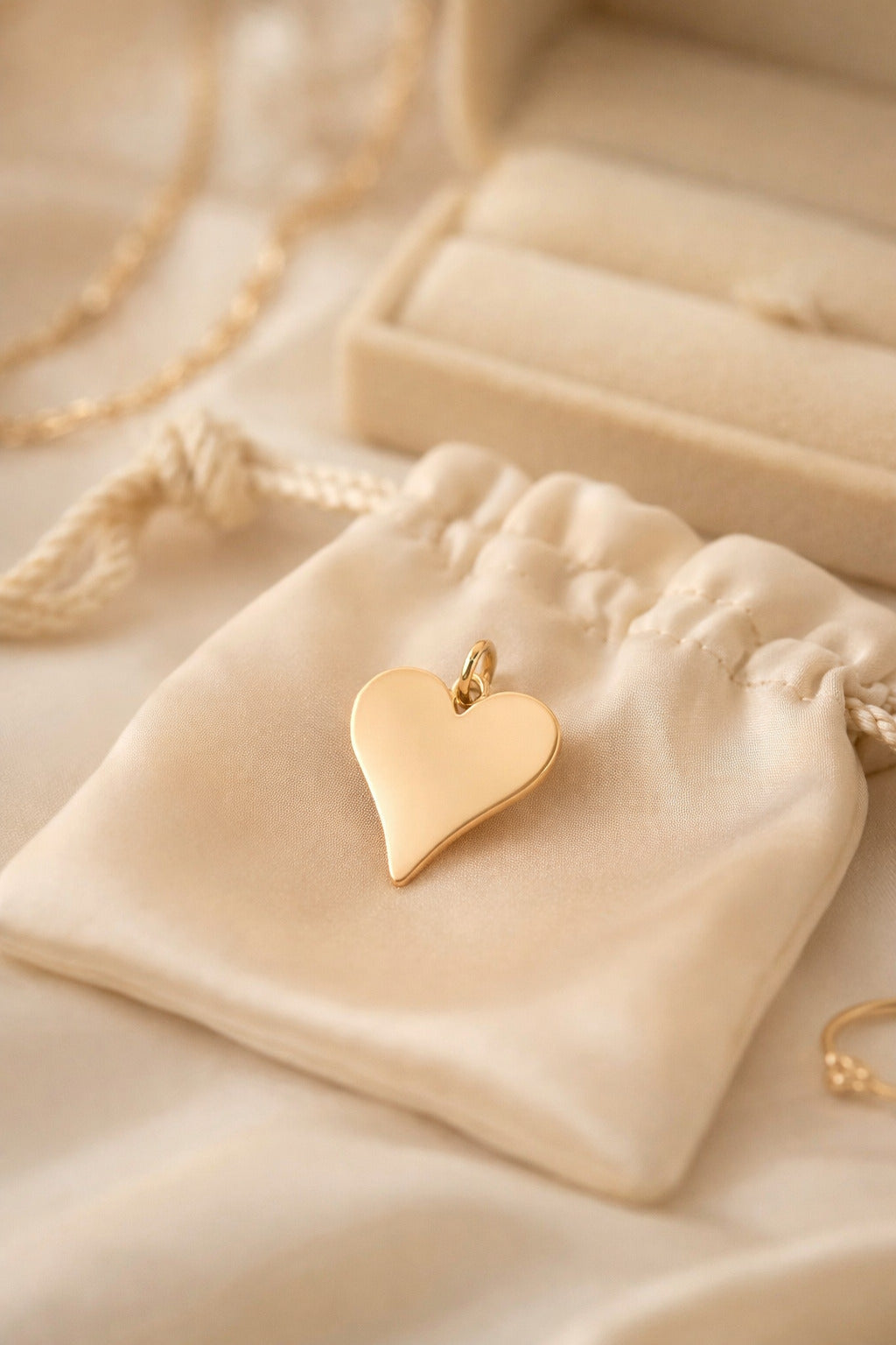 "Smooth Heart" Pendant Necklace - 925 Sterling Silver