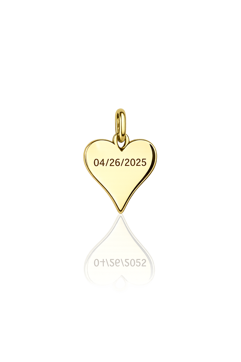 "Smooth Heart" Pendant Necklace - 925 Sterling Silver