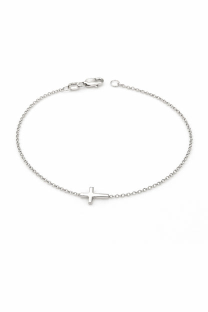 "Devotional Cross" Bracelet - 925 Sterling Silver
