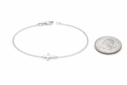 "Devotional Cross" Bracelet - 925 Sterling Silver