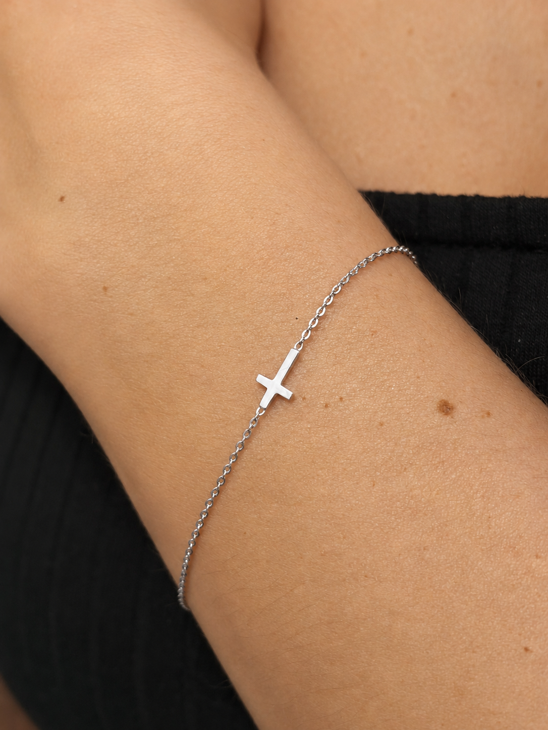 "Devotional Cross" Bracelet - 925 Sterling Silver