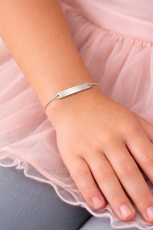 "Nameplate" Bracelet - 925 Sterling Silver