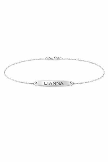 "Nameplate" Bracelet - 925 Sterling Silver