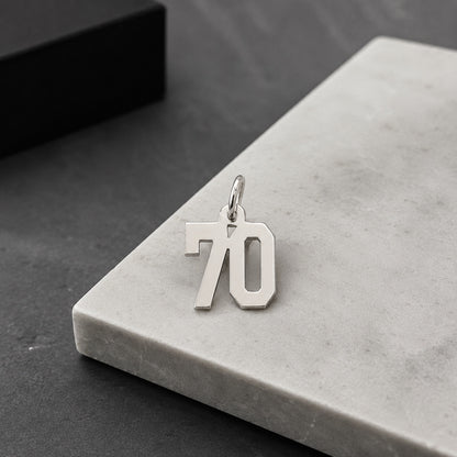 "Number" Pendant Necklace - 925 Sterling Silver