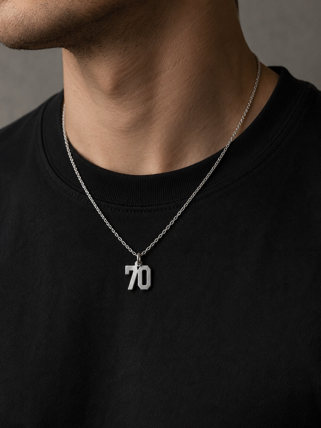 "Number" Pendant Necklace - 925 Sterling Silver