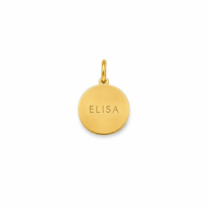 "Billiard Ball" Pendant Necklace - 14k Solid Gold