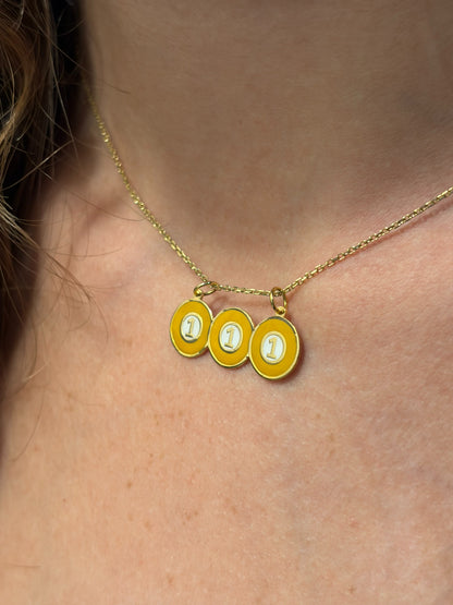 "Triple Billiard Ball" Pendant - 14k Solid Gold
