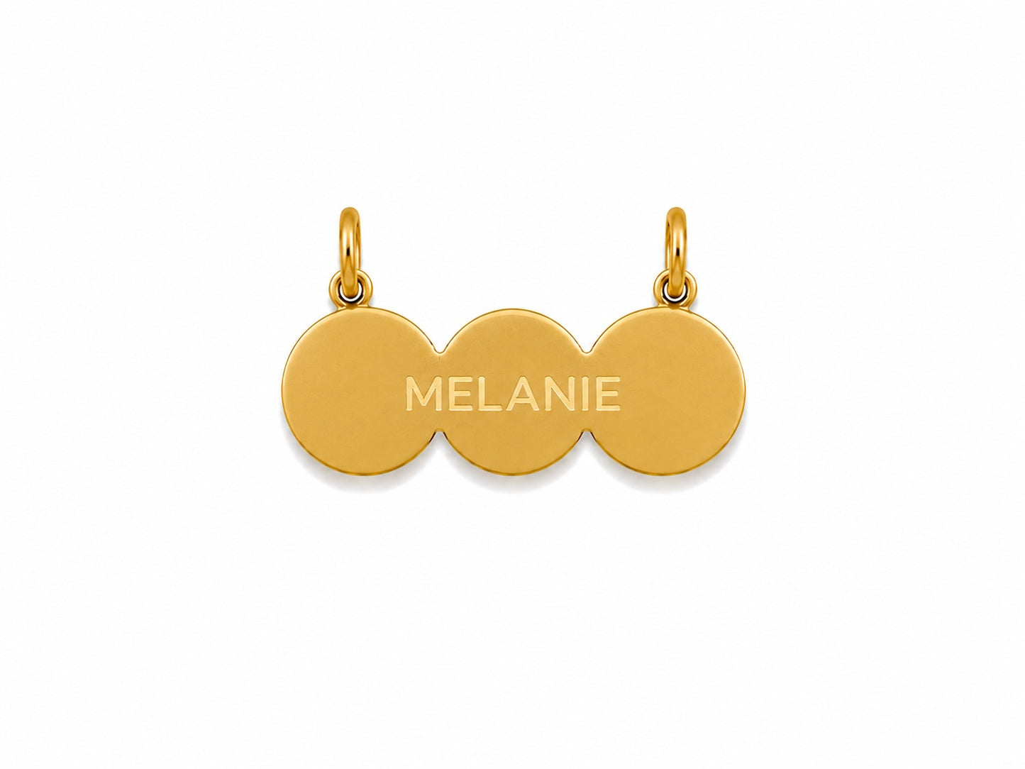 "Triple Billiard Ball" Pendant - 14k Solid Gold