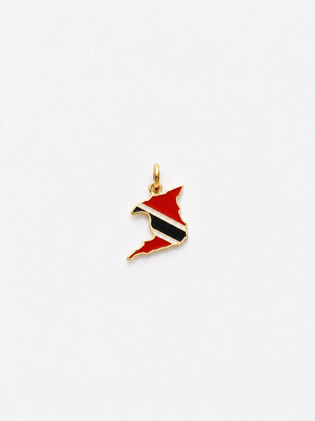 "Trinidad & Tobago Map" Pendant - 14k Solid Gold