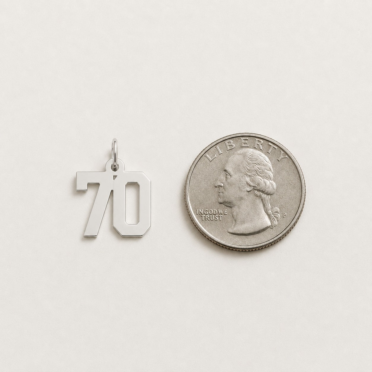 "Number" Pendant Necklace - 925 Sterling Silver