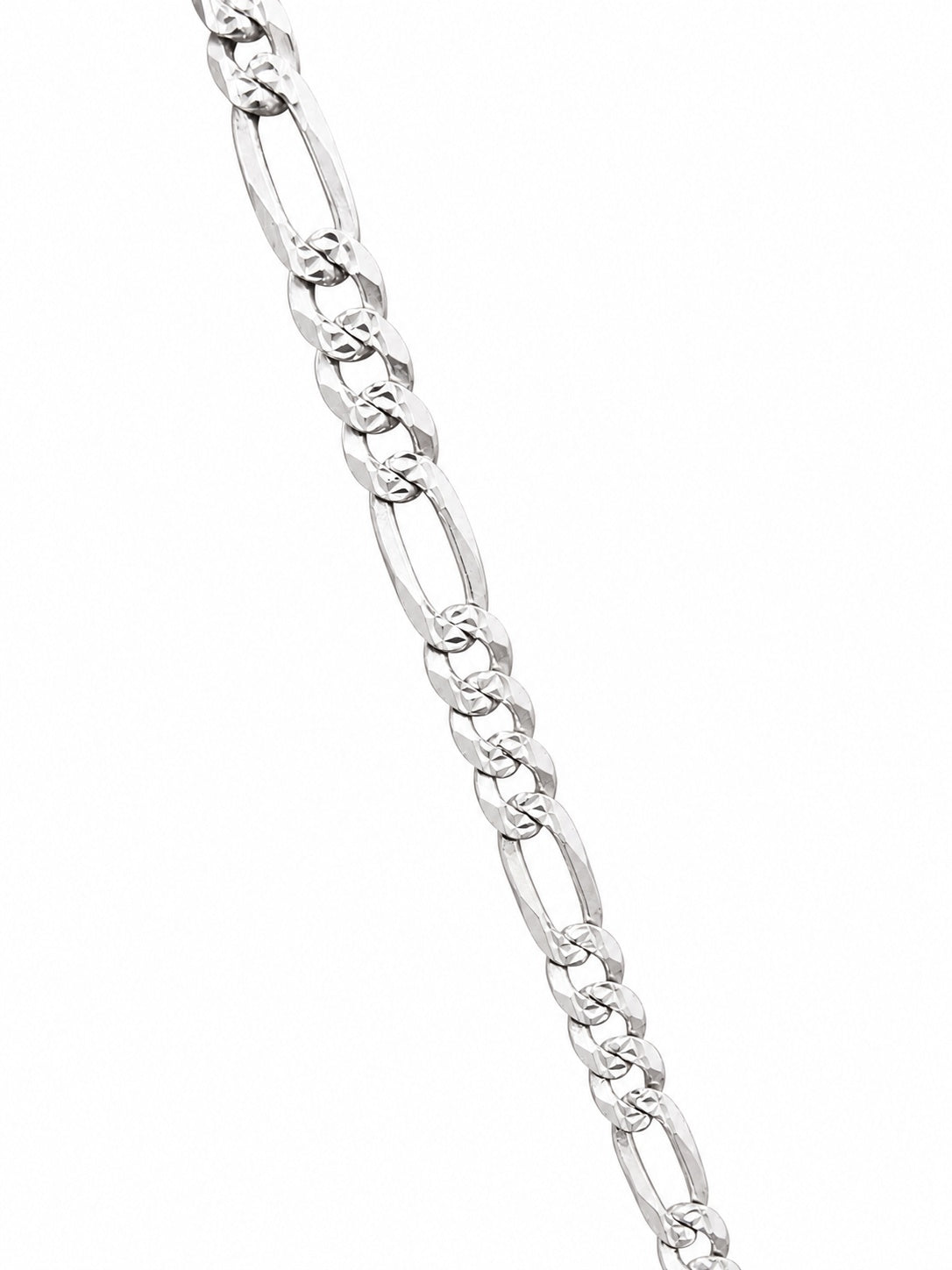 "Figaro Link" Chain Necklace - 925 Sterling Silver