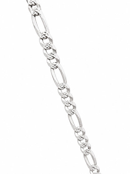 "Figaro Link" Chain Necklace - 925 Sterling Silver