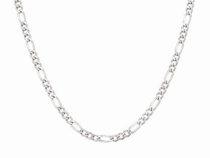 "Figaro Link" Chain Necklace - 925 Sterling Silver