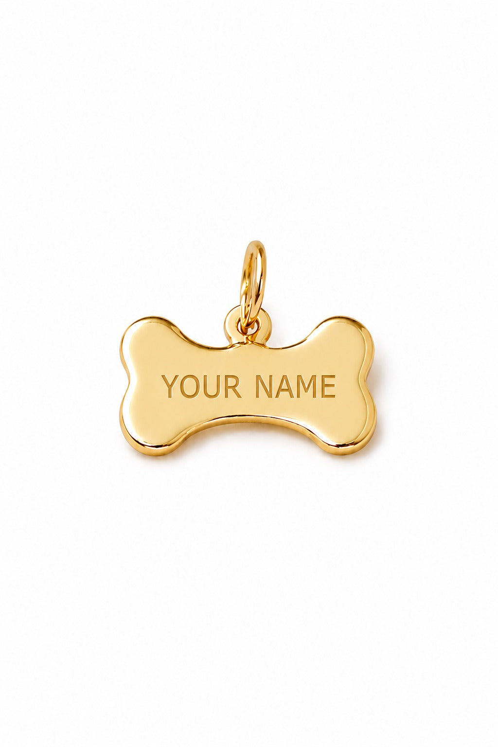 "Loyal Bone" Pendant Necklace - 14k Solid Gold