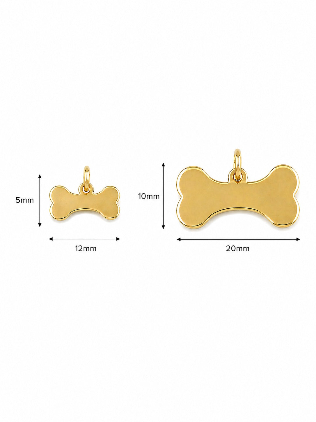 "Loyal Bone" Pendant Necklace - 14k Solid Gold