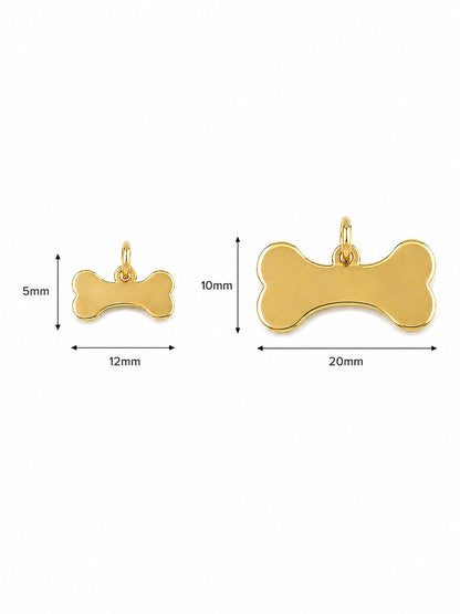 "Loyal Bone" Pendant Necklace - 14k Solid Gold