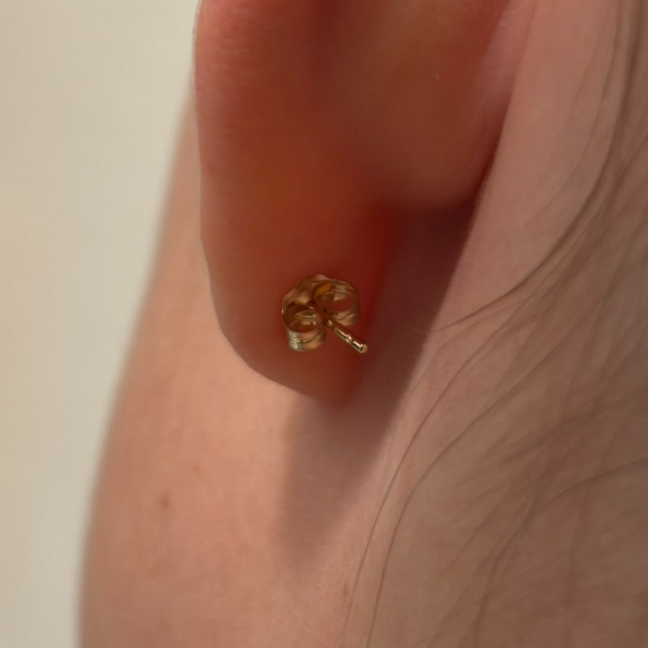 "Cuba Map" Earrings - 14k Solid Yellow Gold