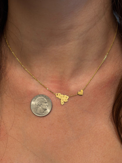 "Venezuela Star Map" Necklace - 925 Sterling Silver