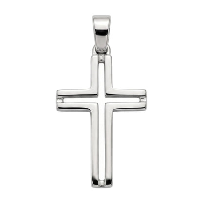 "Slim Latin Cross" Pendant - 925 Sterling Silver