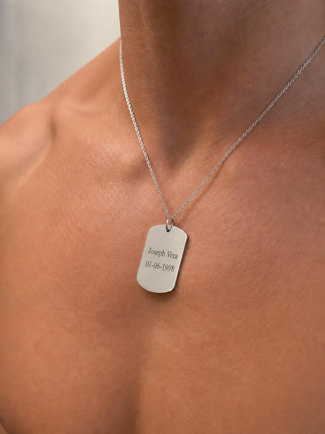 "Cable Link" Silver Chain - 925 Sterling, Adjustable 16-18"