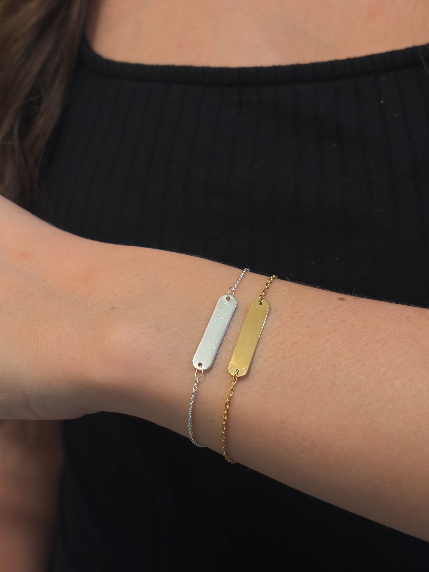 "Nameplate" Bracelet - 925 Sterling Silver