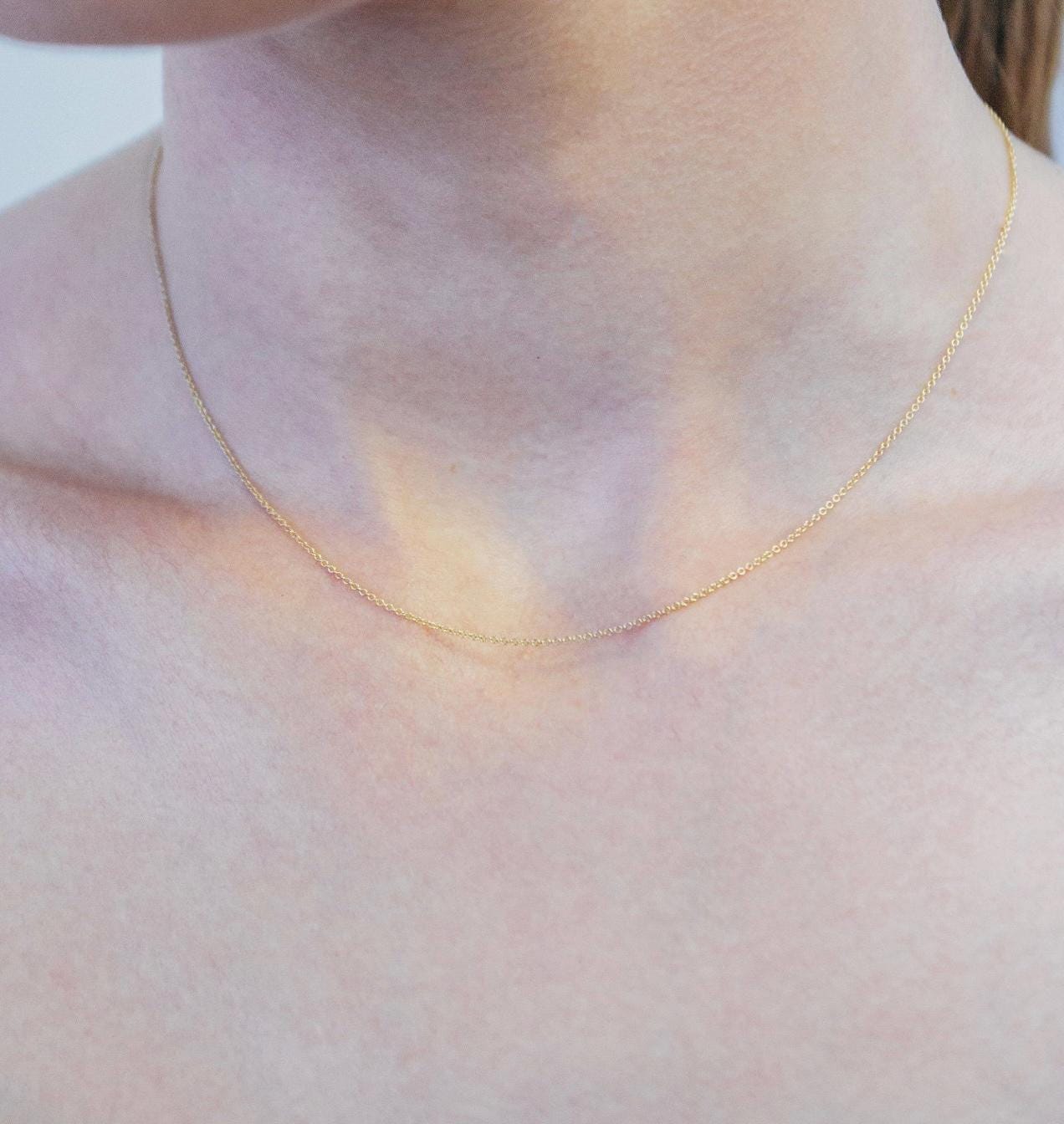 "Pavé Cross" Pendant Necklace - 14k Solid Gold