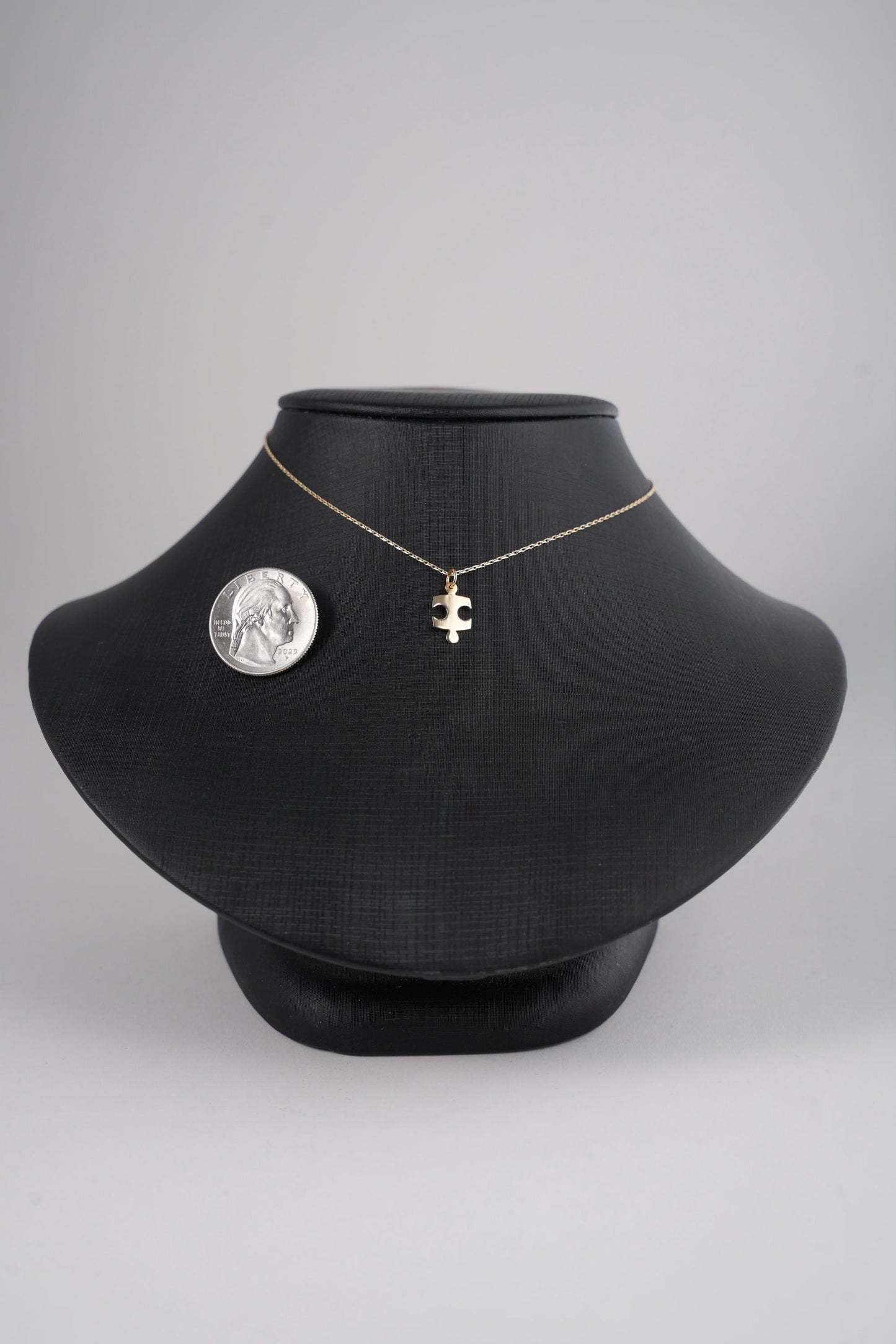 "Puzzle Piece" Pendant - 14K Solid Gold