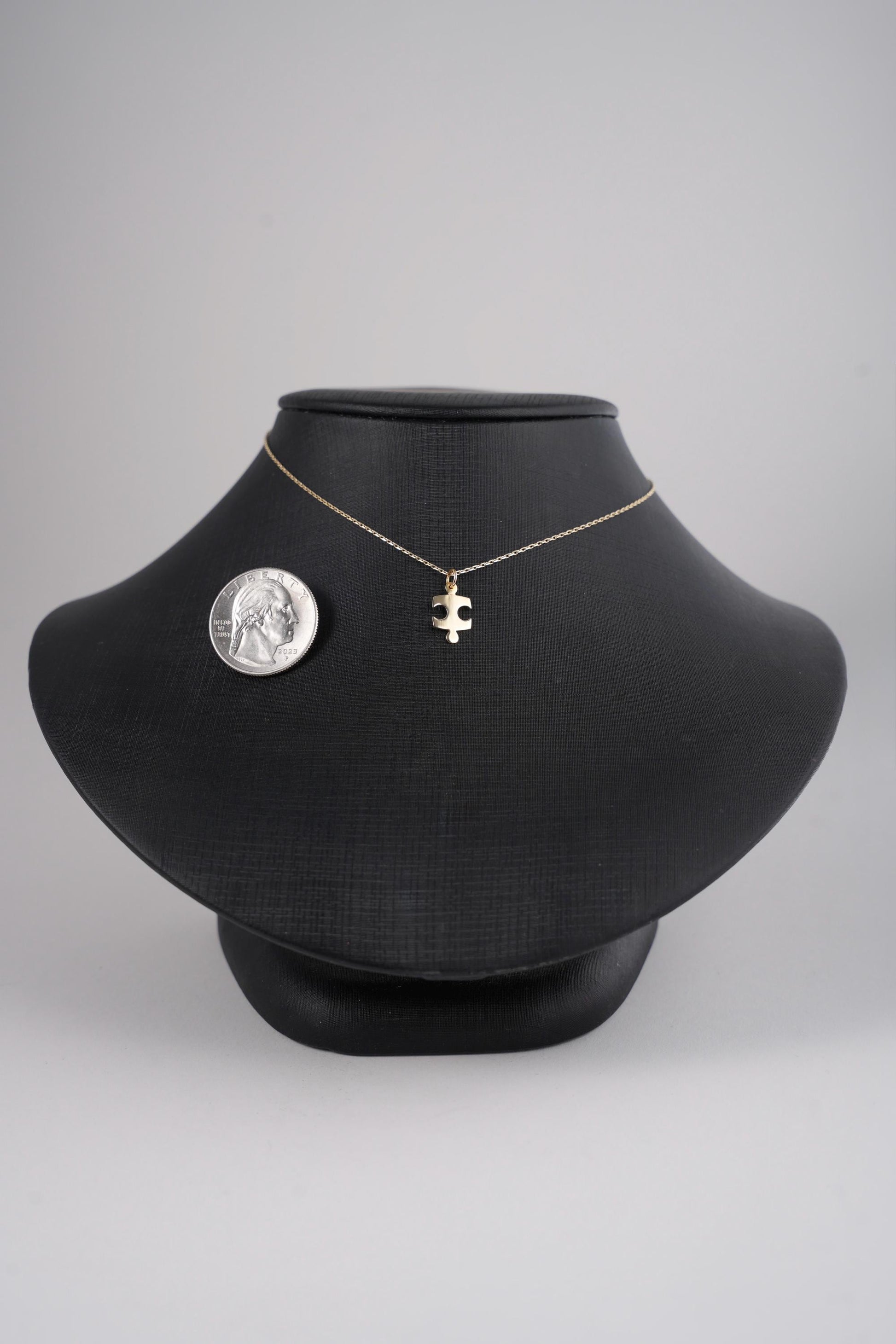 "Puzzle Piece" Pendant - 14k Solid Gold