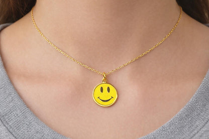 "Sunny Side Up" Pendant - 14k Solid Gold