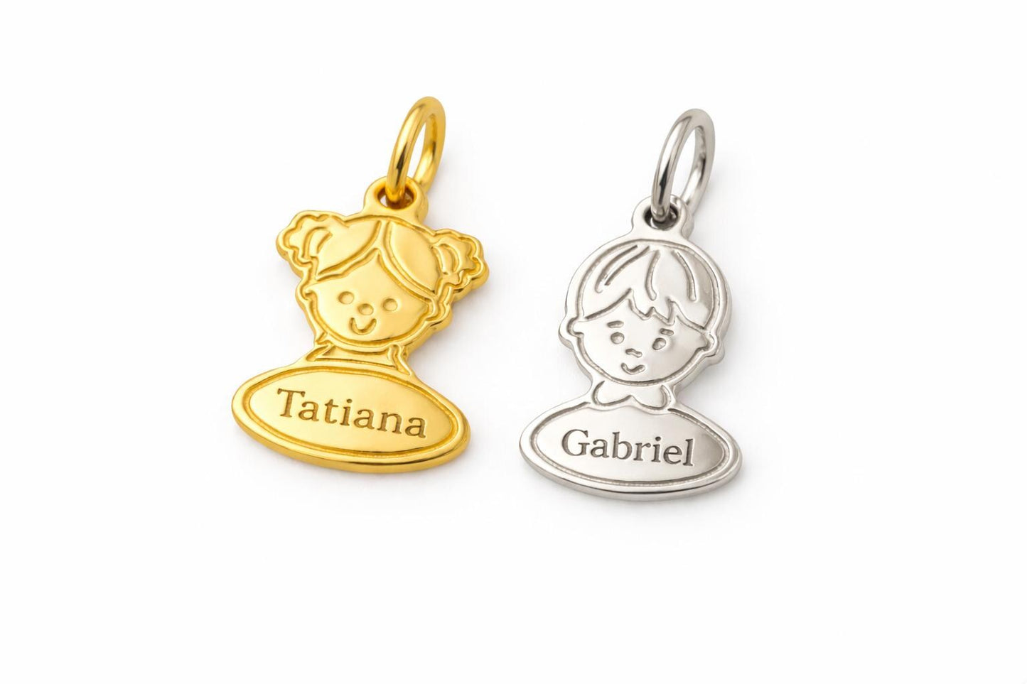 "Girl Silhouette" Pendant - 925 Sterling Silver