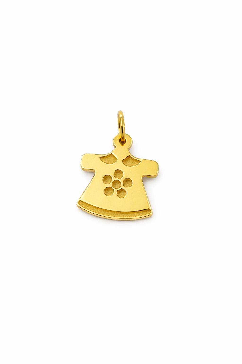 "Baby Boy Silhouette" Pendant - 14k Solid Gold