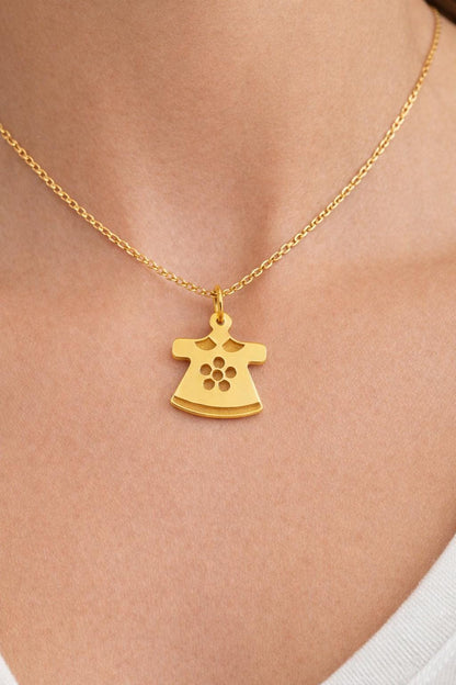 "Baby Boy Silhouette" Pendant - 14k Solid Gold