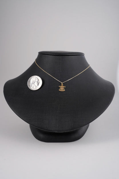 "Baby Boy Silhouette" Pendant - 14k Solid Gold