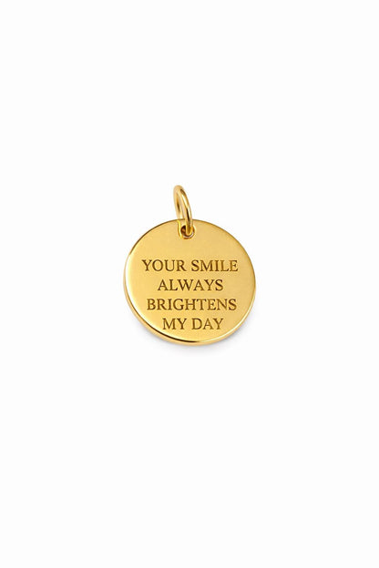"Sunny Side Up" Pendant - 14k Solid Gold