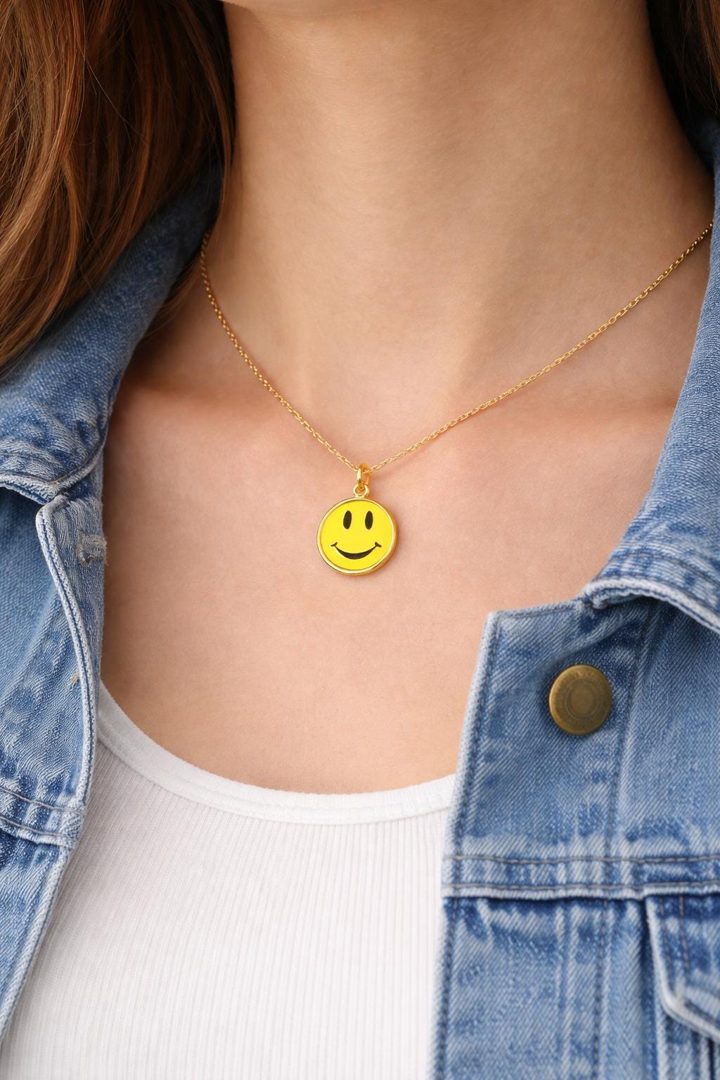 "Sunny Side Up" Pendant - 14k Solid Gold