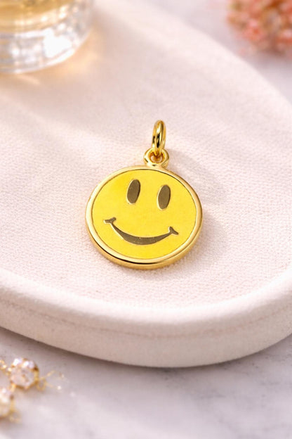 "Sunny Side Up" Pendant - 14k Solid Gold