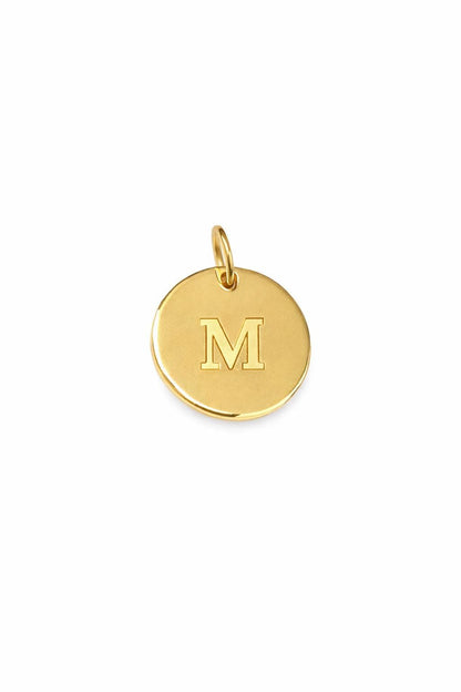 "Coin Disc" Pendant Necklace - 14K Solid Gold