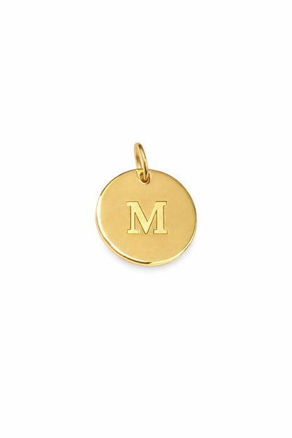 "Thin Disc" Pendant Necklace - 14K Solid Gold