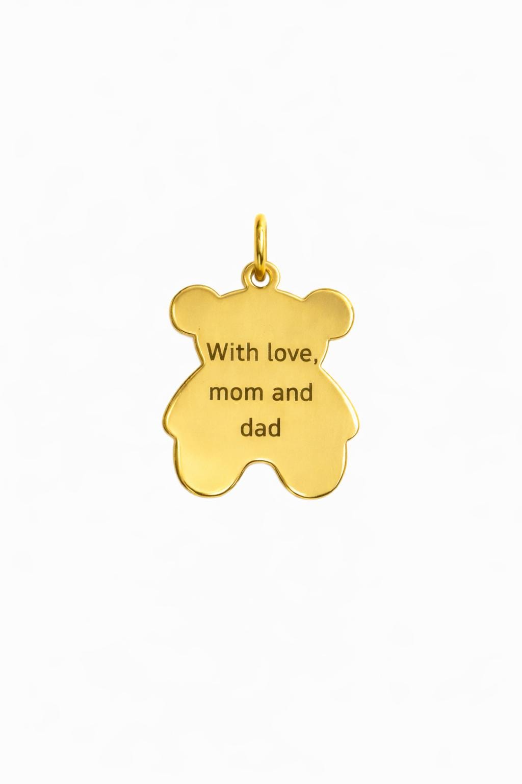 "Honey Bear" Pendant Necklace - 14k Solid Gold