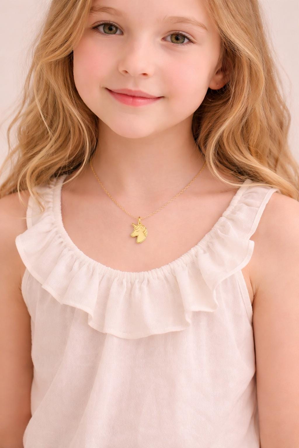 "Unicorn Magic" Pendant Necklace - 14k Solid Gold