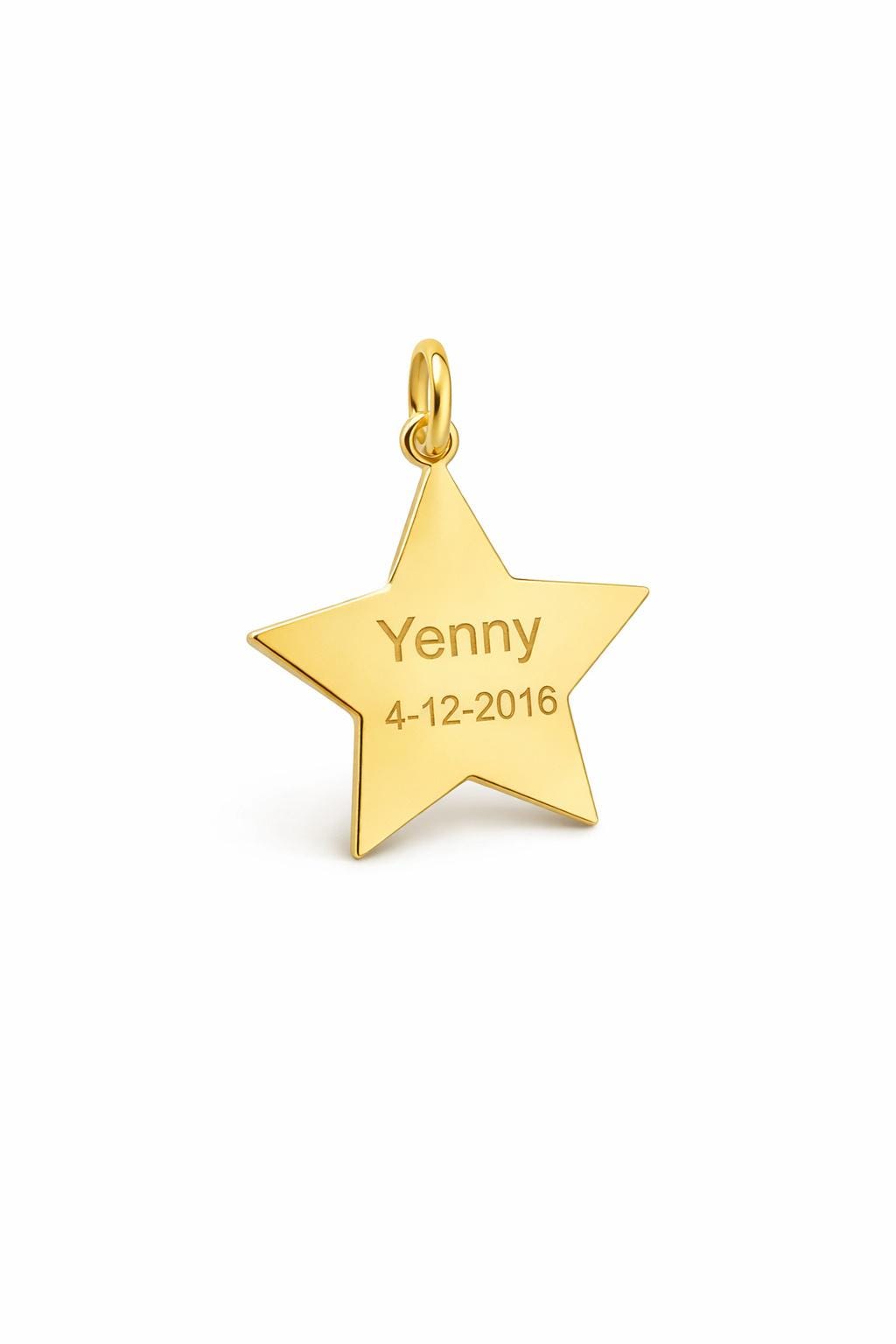 "Star Lines" Pendant Necklace - 14k Solid Yellow Gold