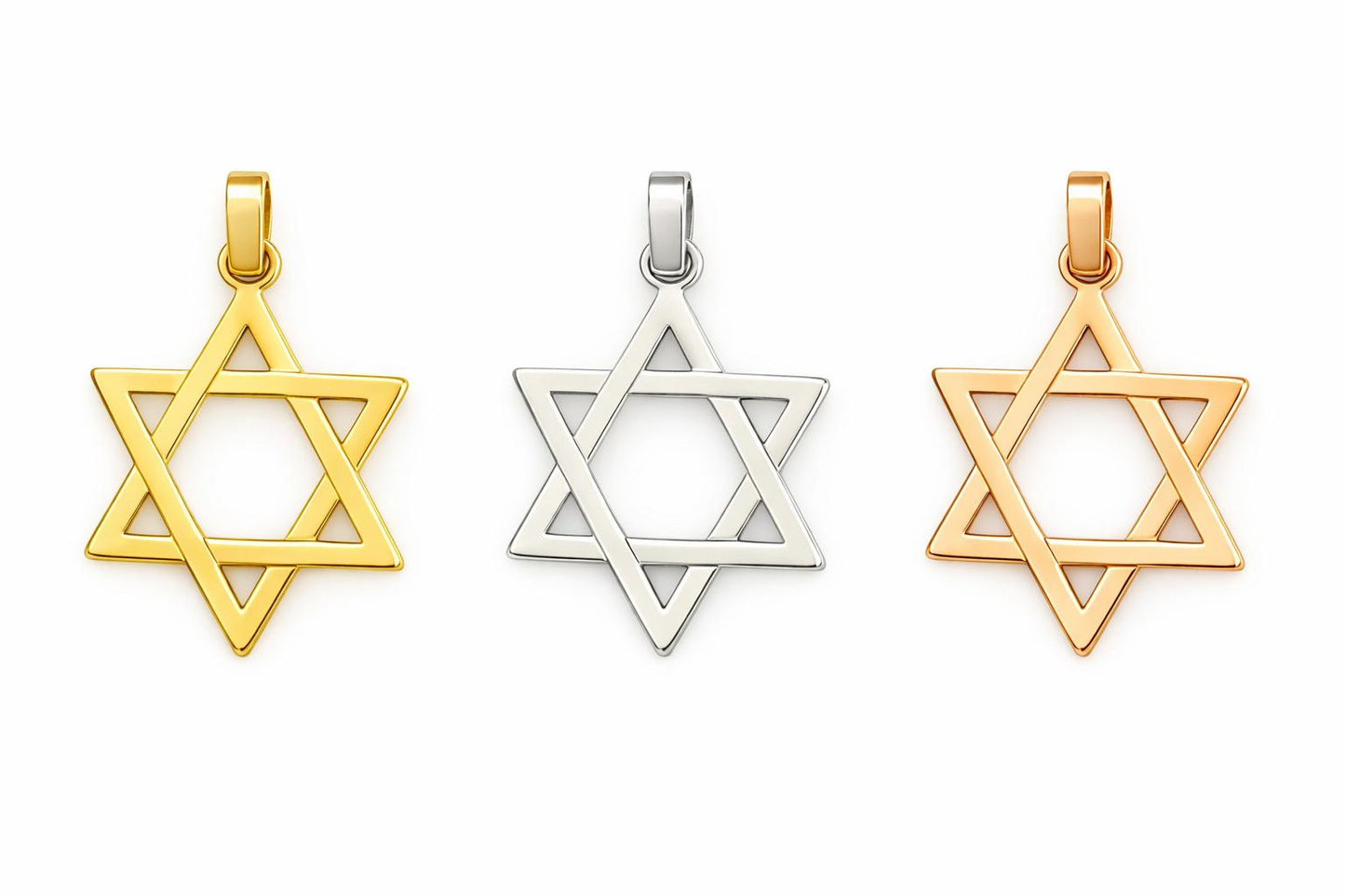 "Star of David" Pendant - 14K Solid Gold