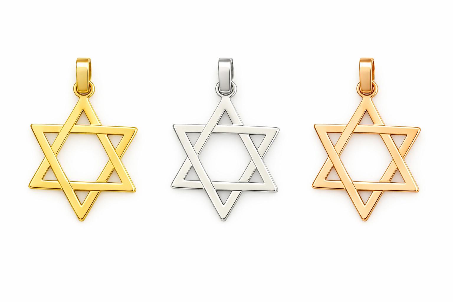 "Star of David" Pendant - 14K Solid Gold