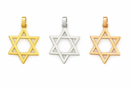 "Star of David" Pendant - 14K Solid Gold