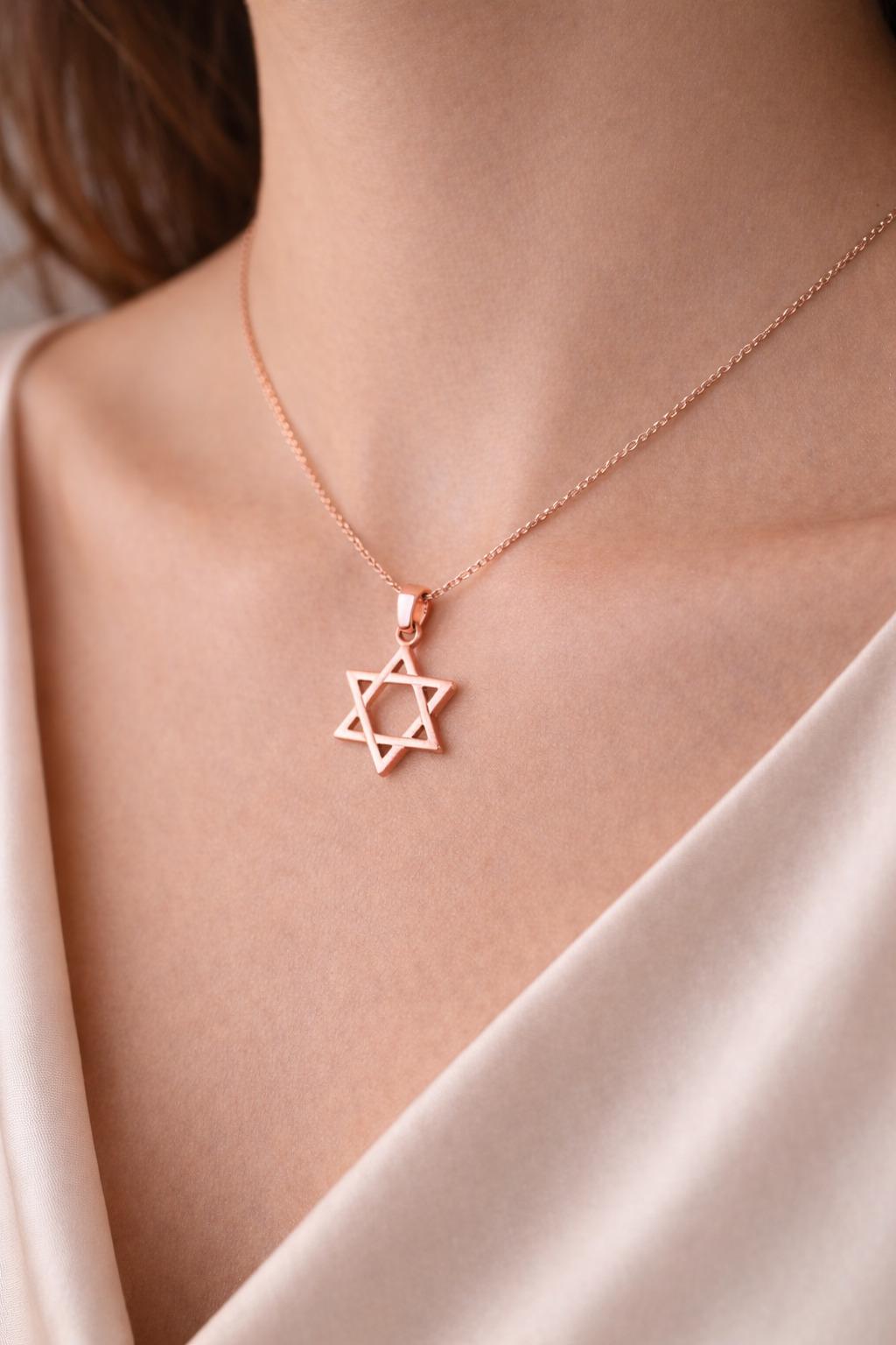 "Star of David" Pendant - 14K Solid Gold