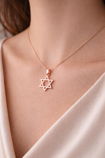"Star of David" Pendant - 14K Solid Gold